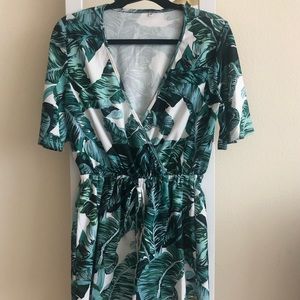 Palm leaf romper